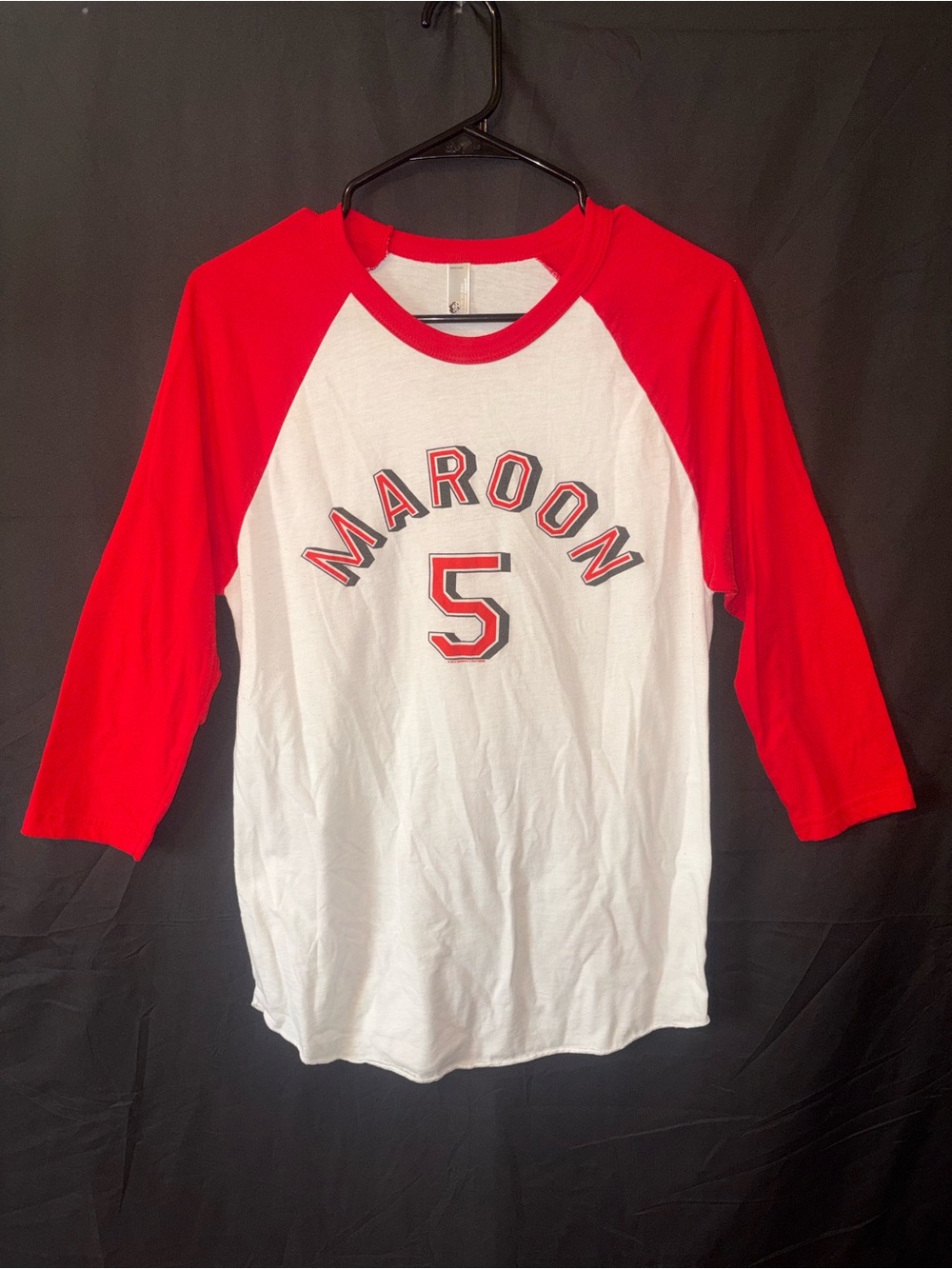 Maroon 5 2015 V World Tour Baseball Raglan Tee